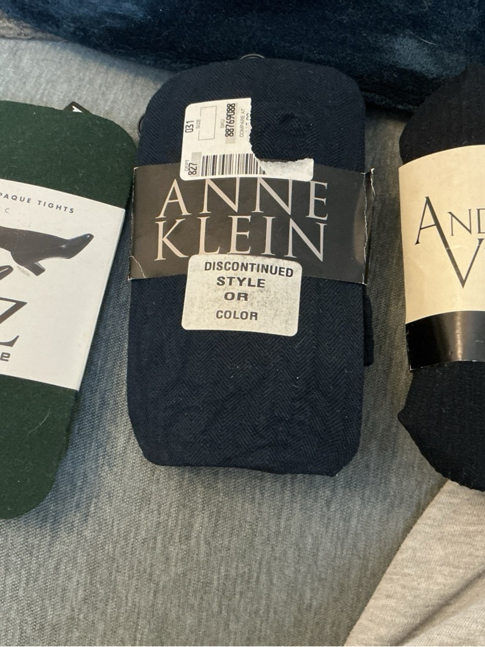 Y2K women’s tights navy and dark green (see description)